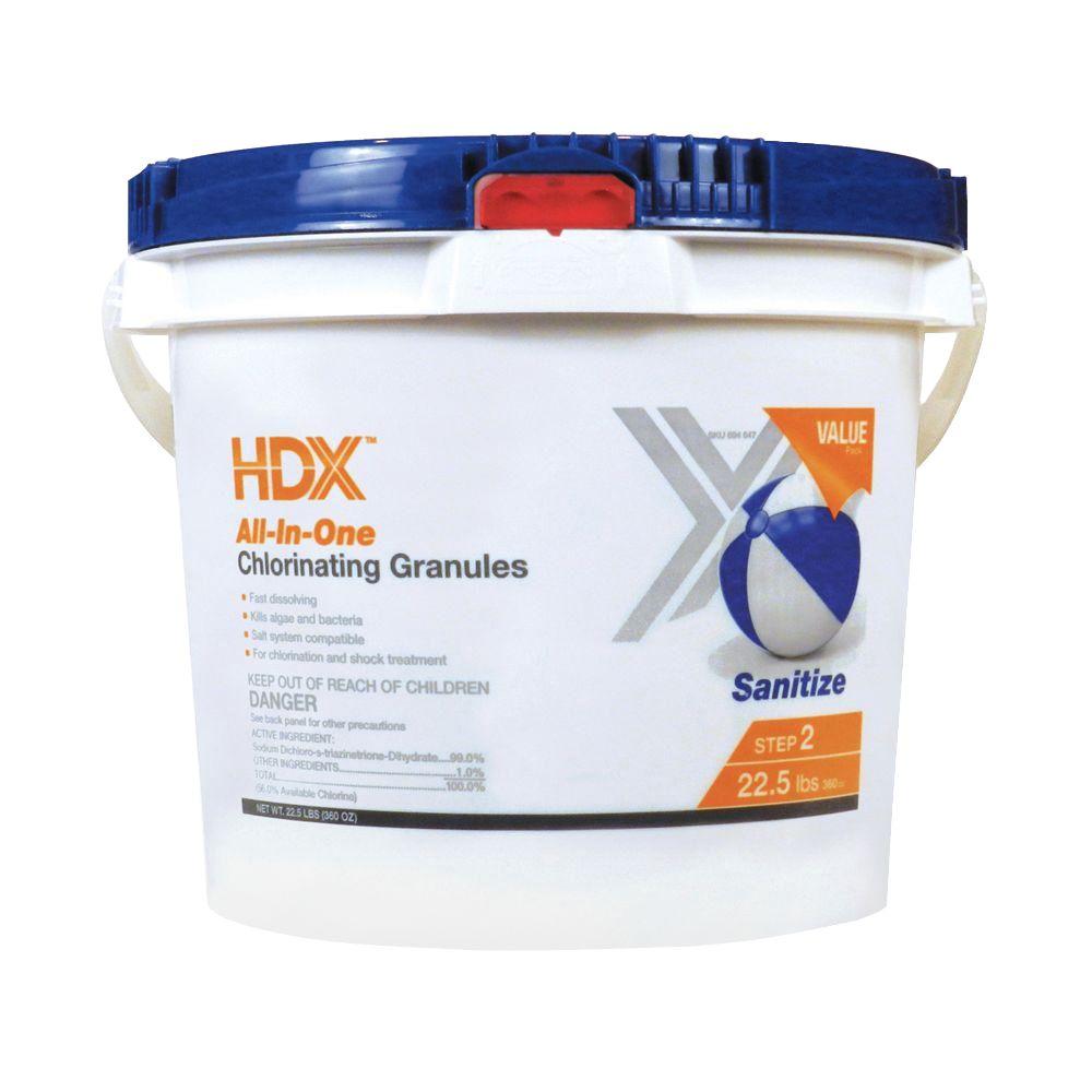 HDX 22.5 lb. AllinOne Chlorinating Granules26498947511 The Home Depot