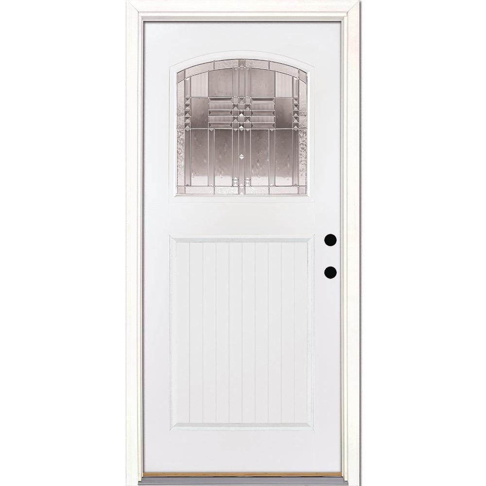 Feather River Doors 37 5 In X 81 625 In Monroe Zinc Craft Arch 1