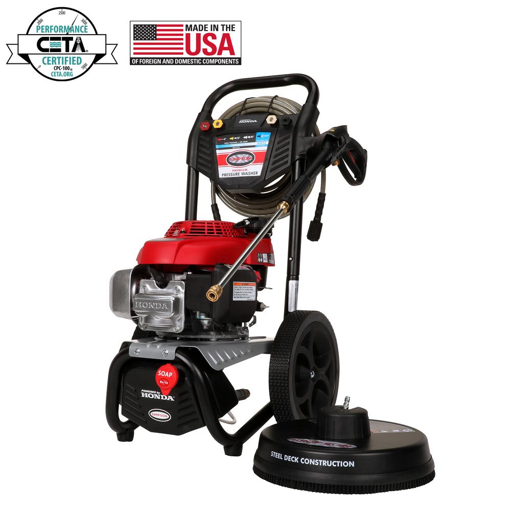 Ryobi 3000 Psi 2 3 Gpm Honda Gas Pressure Washer Ry803001 The Home Megashot 3000 Psi At 2 4 Gpm Honda Gcv160 Premium Gas Pressure Washer