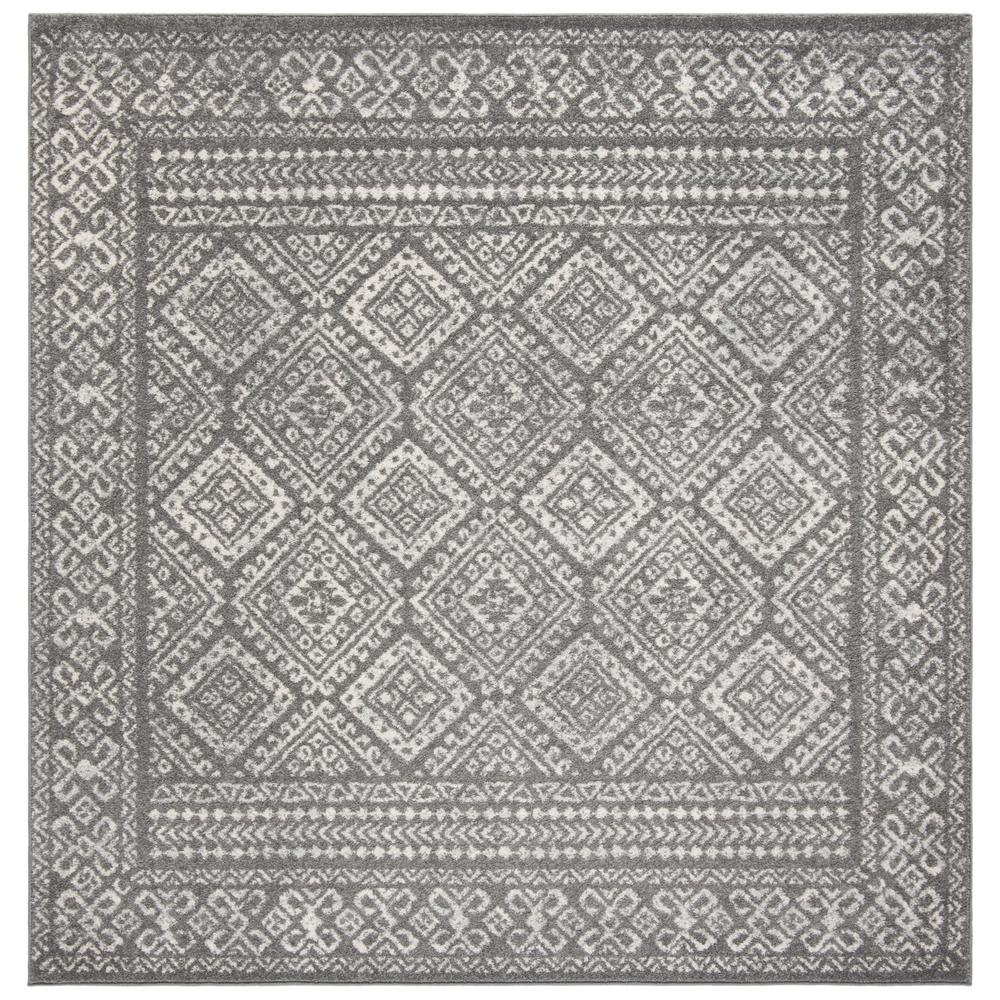 Safavieh Tulum Dark Gray/Ivory 7 ft. x 7 ft. Square Area RugTUL264F