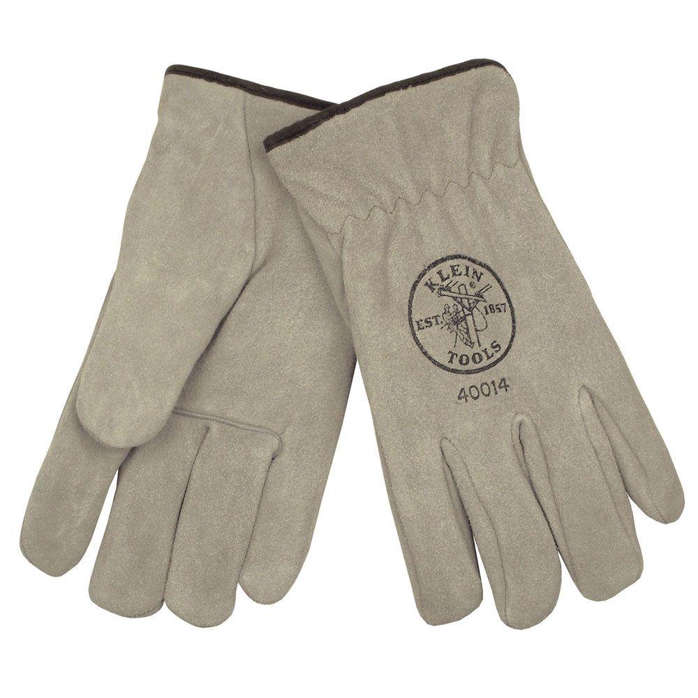 Lincoln Electric Cloth-Lined Leather Welding Gloves-KH641 - The Home Depot