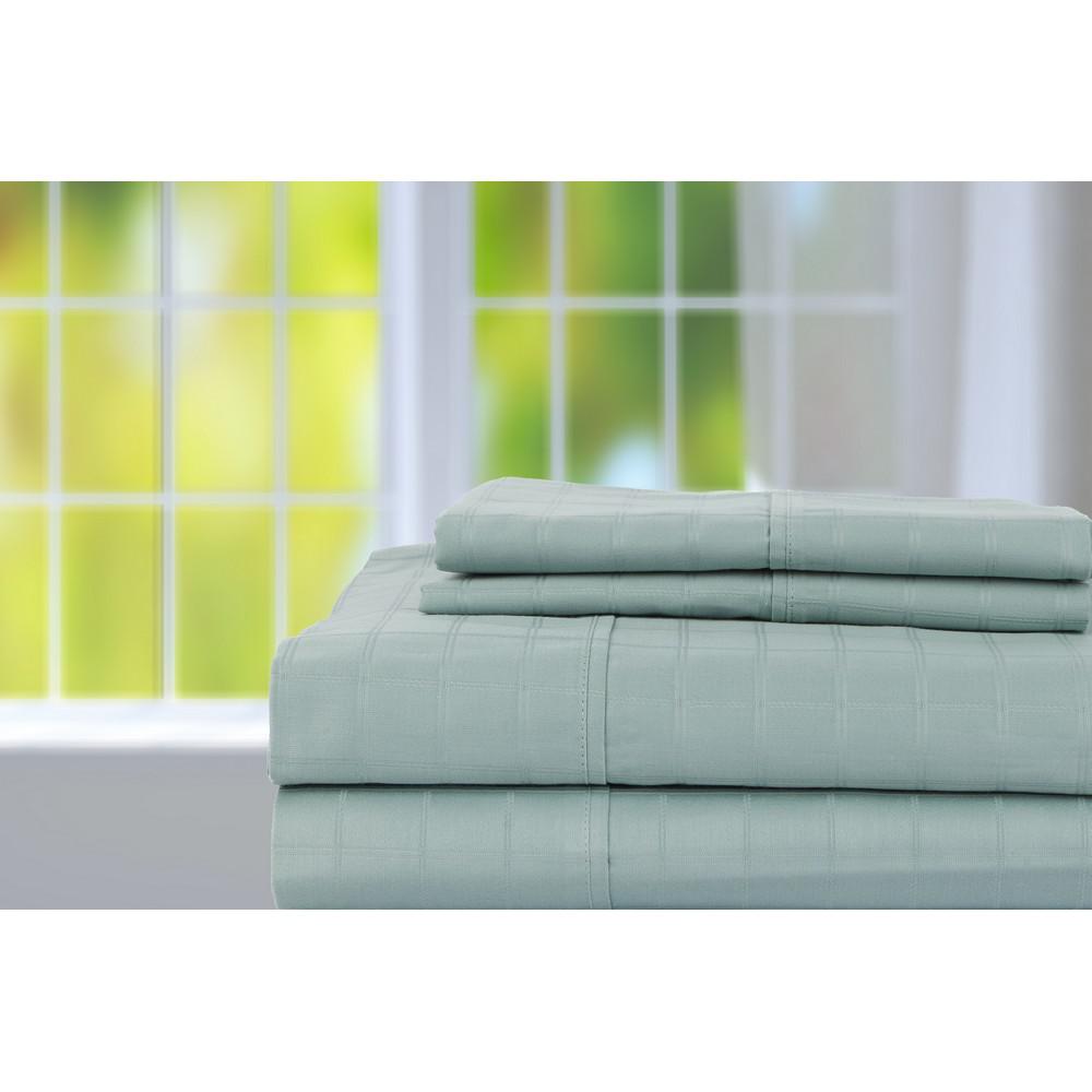 CASTLE HILL LONDON 4-Piece Ocean Blue Solid 400 Thread Count Cotton King Sheet Set was $161.99 now $64.79 (60.0% off)