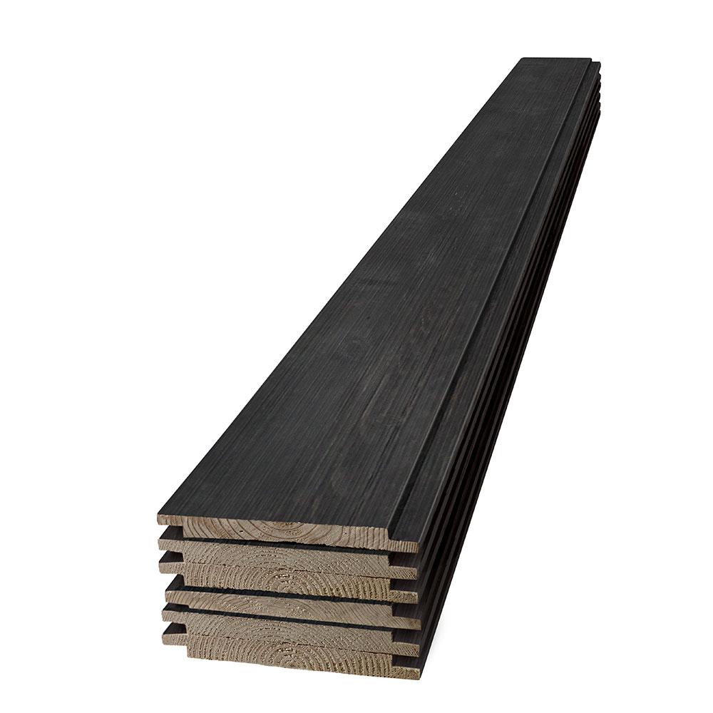 Ufp Edge 1 In X 8 In X 6 Ft Barn Wood Charcoal Shiplap Pine Board 6