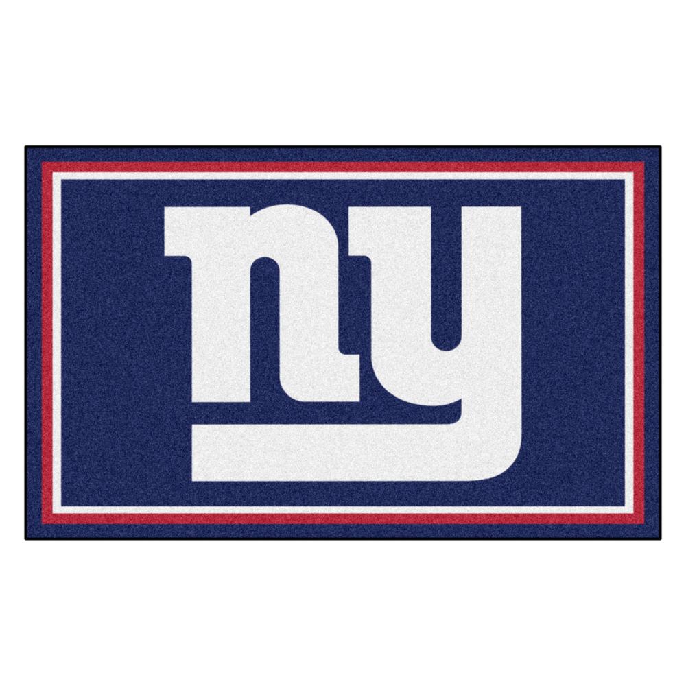 Fanmats New York Giants 4 Ft X 6 Ft Area Rug