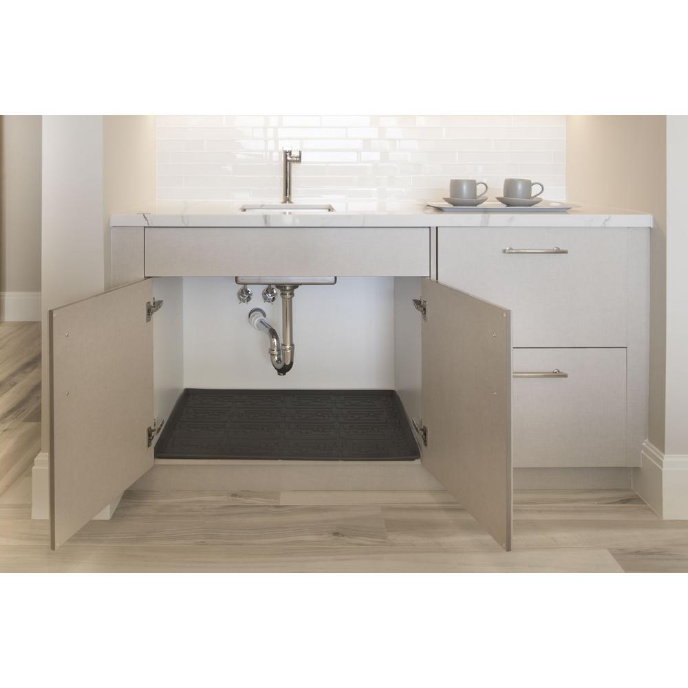 Xtreme Mats 33 5 8 In X 18 7 8 In Grey Bathroom Vanity Depth
