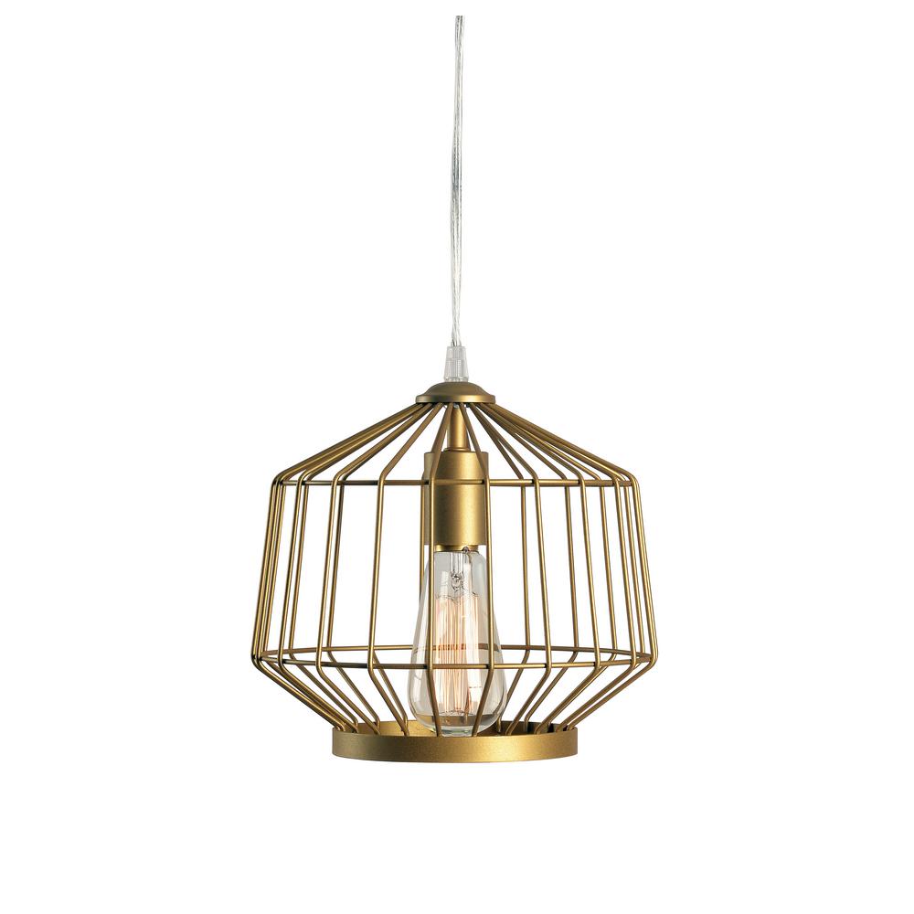 Kenroy Home Rolf 1 Light Gold Swag Pendant 93852gld The Home Depot