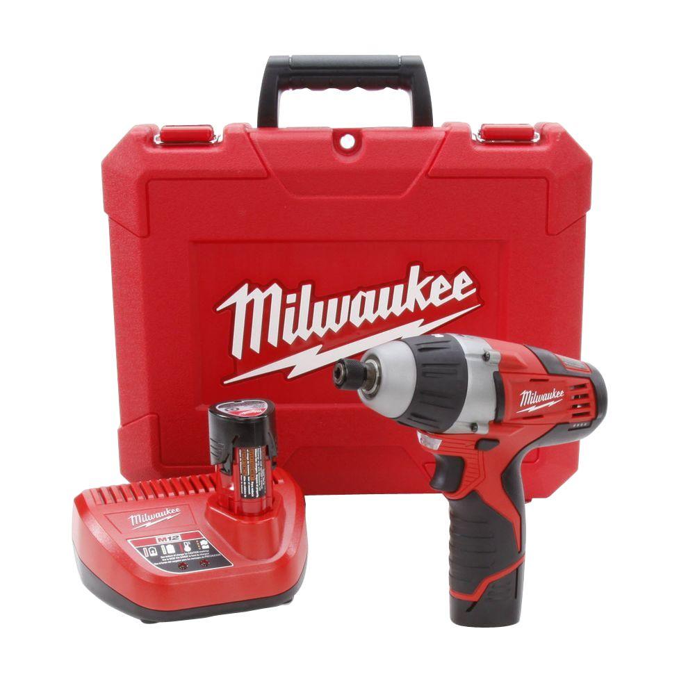 Milwaukee M12 12-Volt Lithium-Ion Cordless 1/4 in. Hex No
