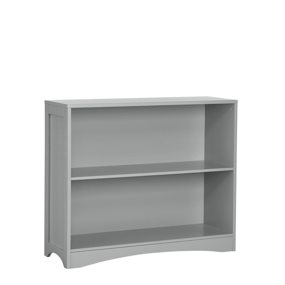 Medium Density Fiberboard Mdf Horizontal Bookcase Gray Gray Horizontal Bookcase