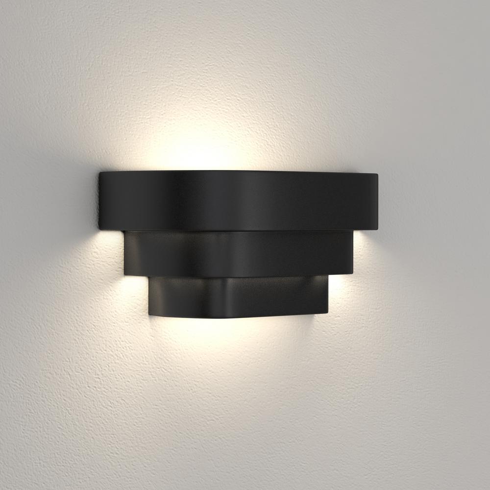 Progress Lighting 14 In 1 Light Black Wall Sconce With Metal Light Black Wall Sconce