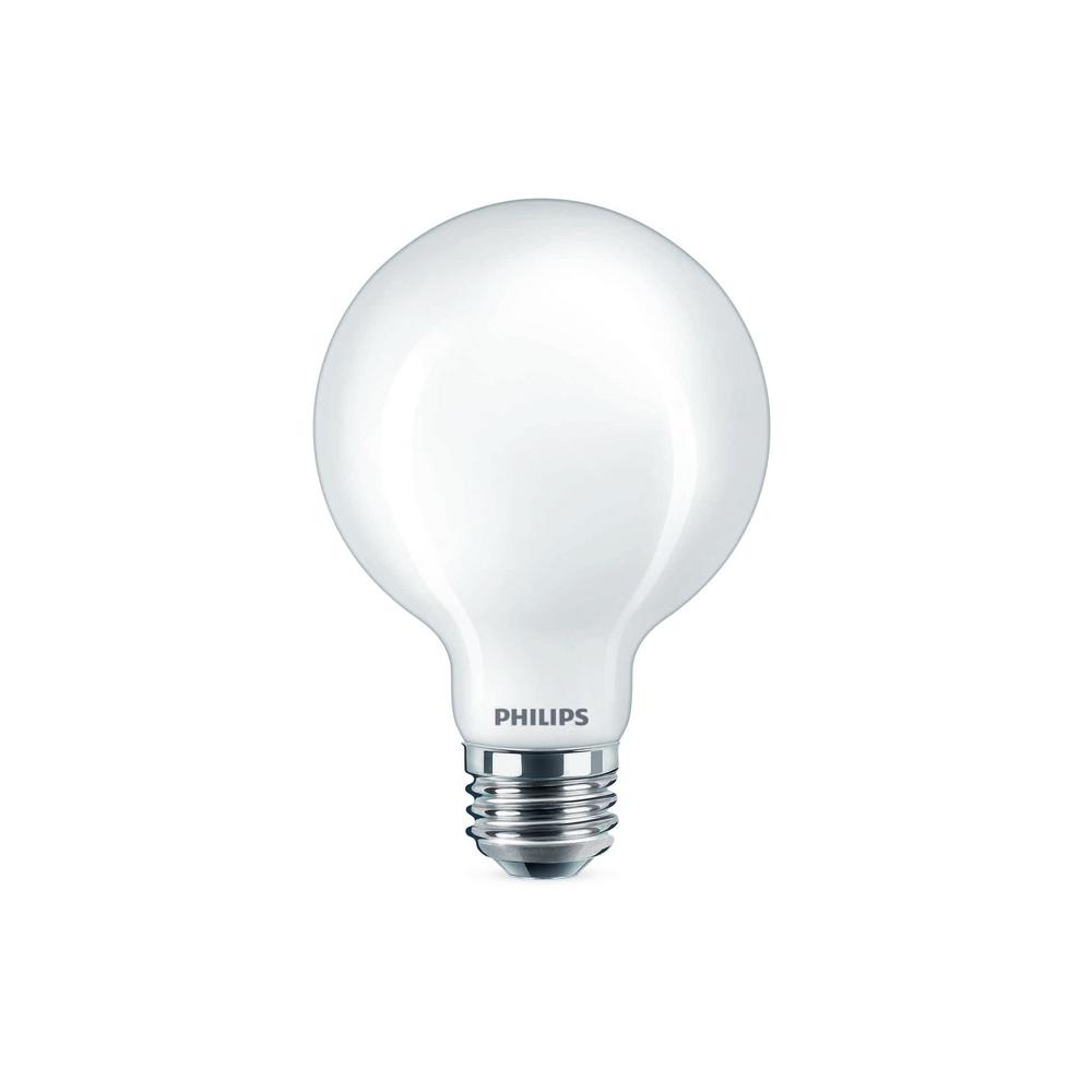 Philips 60W Equivalent Soft White G25 Dimmable Frosted Globe LED Light Bulb... by Philips