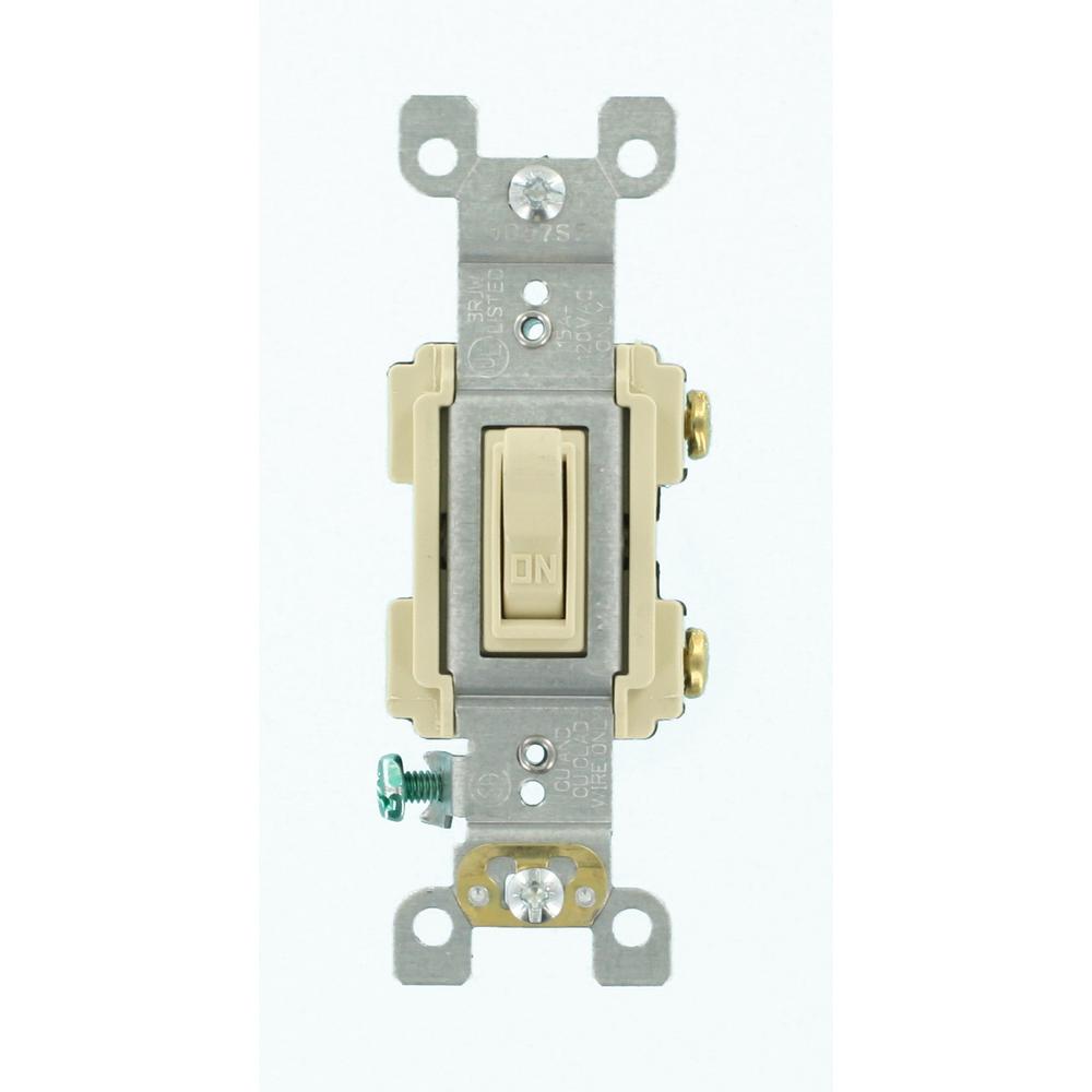 Leviton 15 Amp Preferred Switch, IvoryR61RS11502I The Home Depot