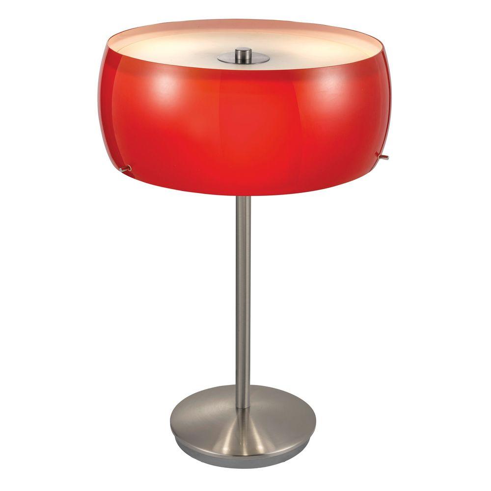 Eglo Camaro 20 In 3 Light Matte Nickel Table Lamp 88187a The Home 3 Light Matte Nickel Table Lamp