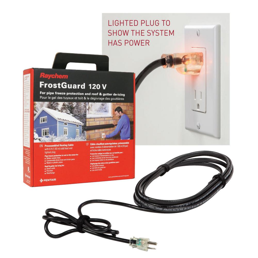 Raychem Frostguard 50 Ft 120 Volt Heating Cable Fg1 50p The Home Depot
