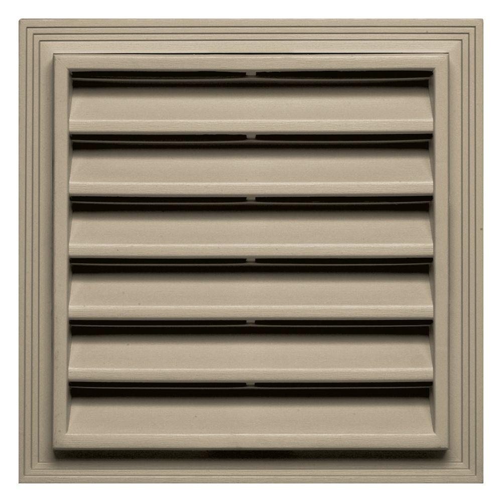 Builders Edge 12 in. x 12 in. Square Gable Vent in Clay 