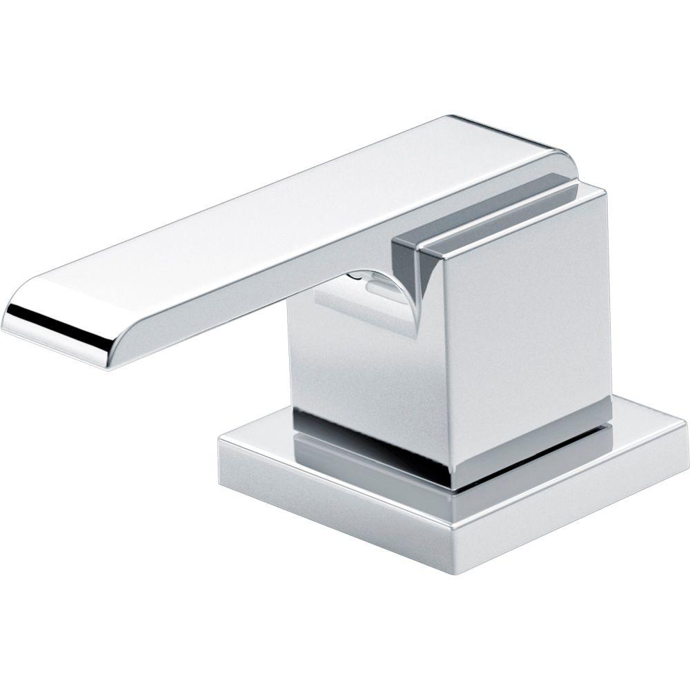 Delta Pair of Ara Metal Lever Handles in Chrome by Delta