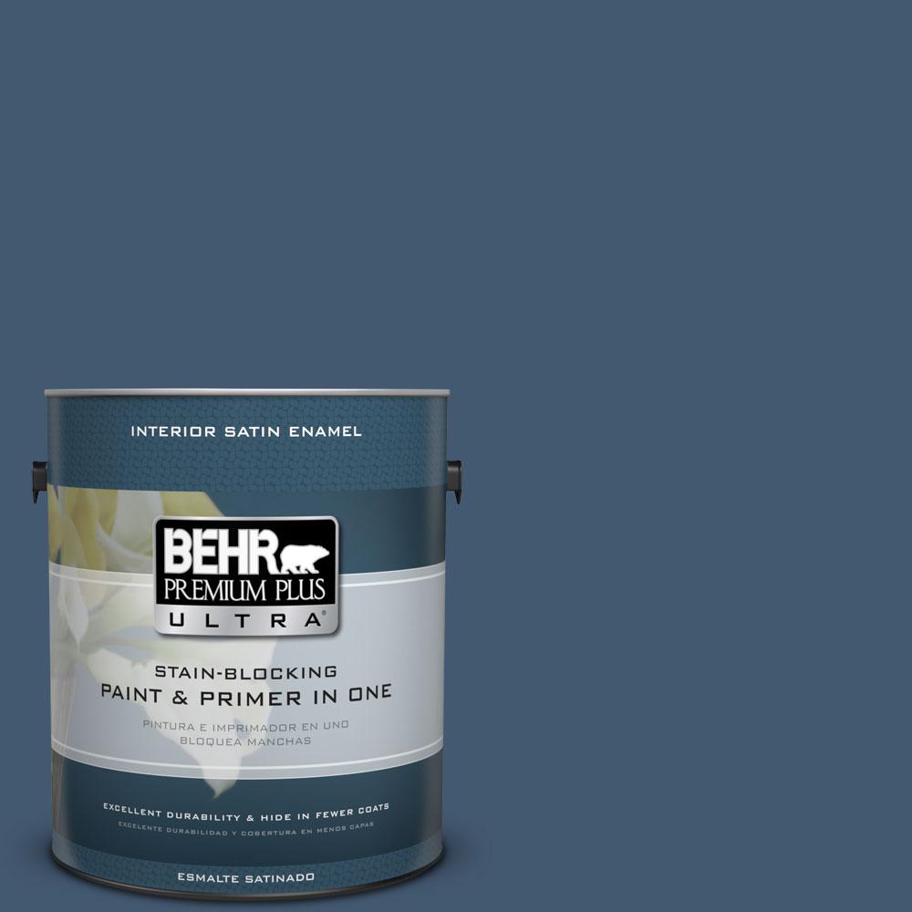 Behr Premium Plus Ultra 1 Gal S500 7 Infinite Deep Sea Satin S500 7 Infinite Deep Sea Satin Enamel
