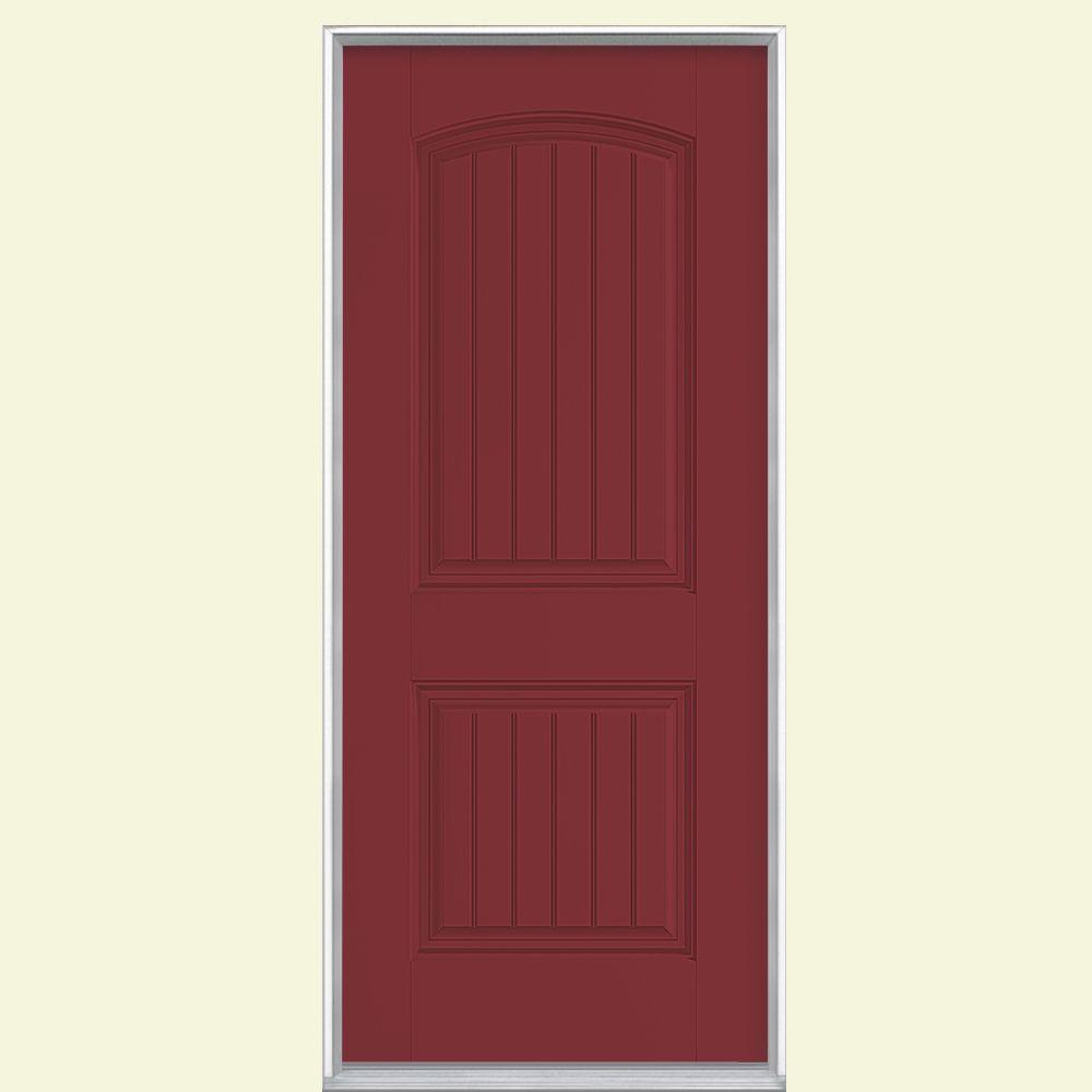 Masonite 32 In X 80 In Cheyenne 2 Panel Left Hand Inswing