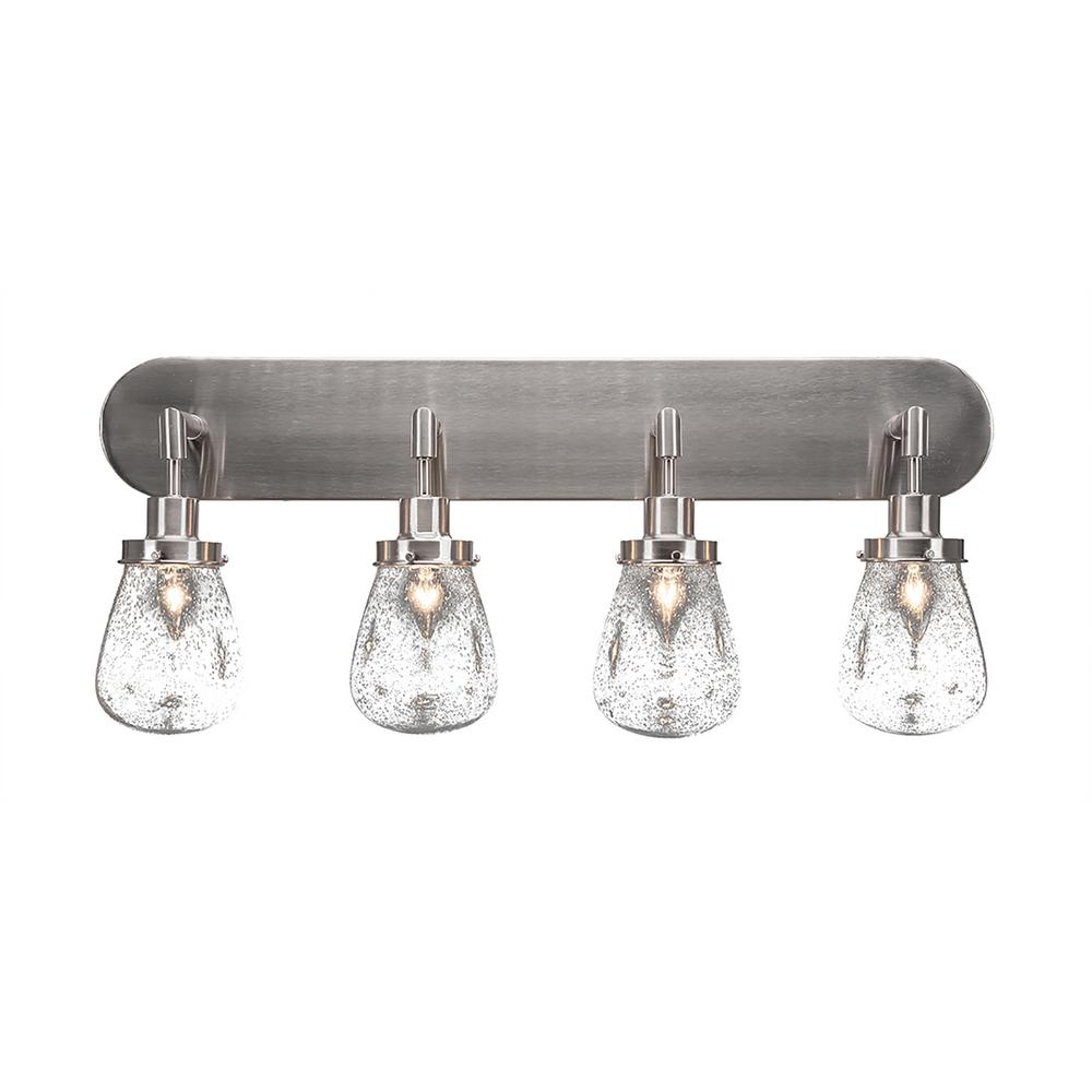 Filament Design 4 Light 32 In Brushed Nickel Vanity With 5 Filament Design 4 Light 32 In Brushed Nickel Vanity With 5