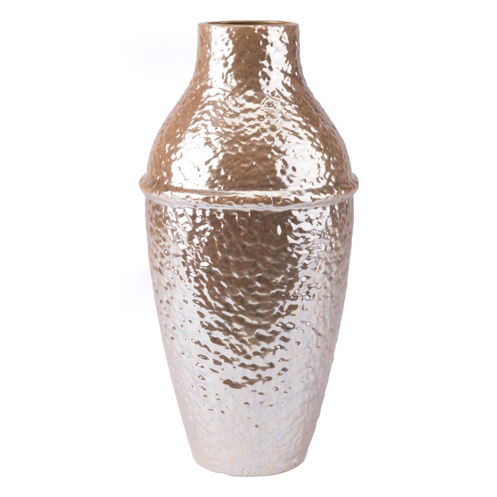 Zuo Pearl Yellow Textured Large Decorative Vase A10087 The Home Depot Pearl Yellow Textured Large Decorative Vase