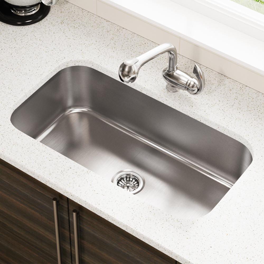 Mr Direct Undermount Stainless Steel 32 In Single Bowl Kitchen Sink 16 Gauge