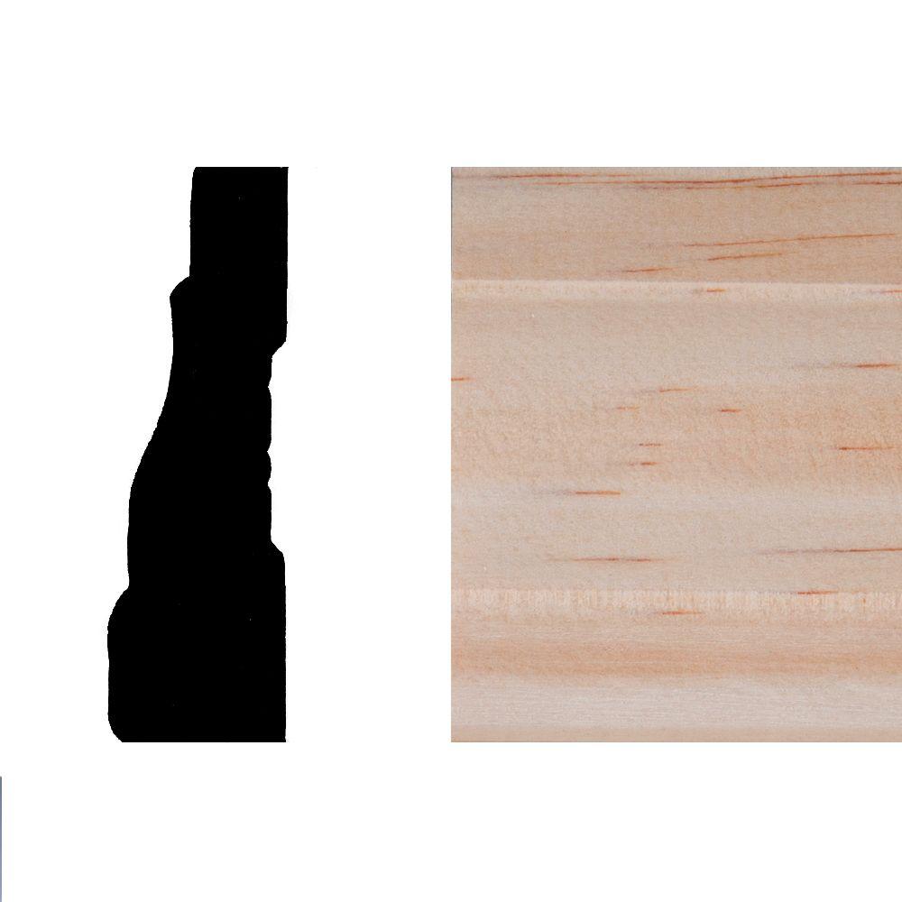 Kelleher Propack Bay Shore 5/8 in. x 21/2 in. x 8 ft. 6 in. Primed