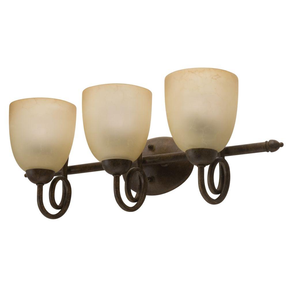 Lithonia Lighting Florentine 3Light Bronze Fluorescent Light Fixture