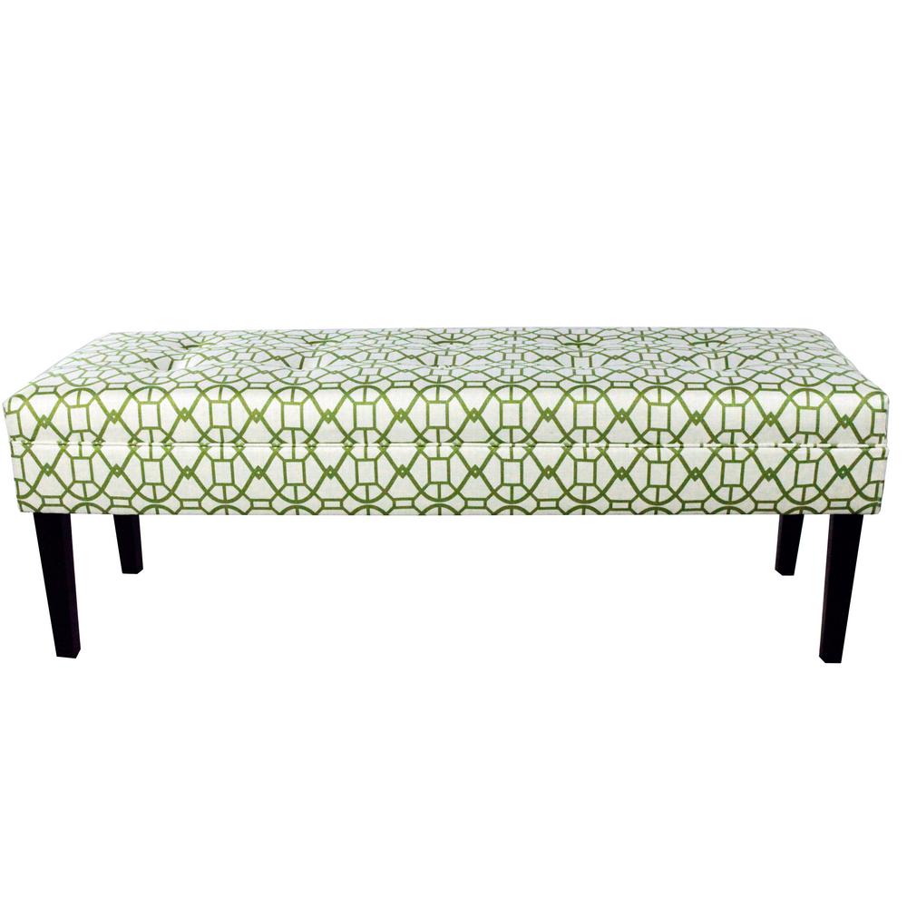 Kaya Noah Summer On Tufted Upholstered Bench Kaya Noah Summer On Tufted Upholstered Bench