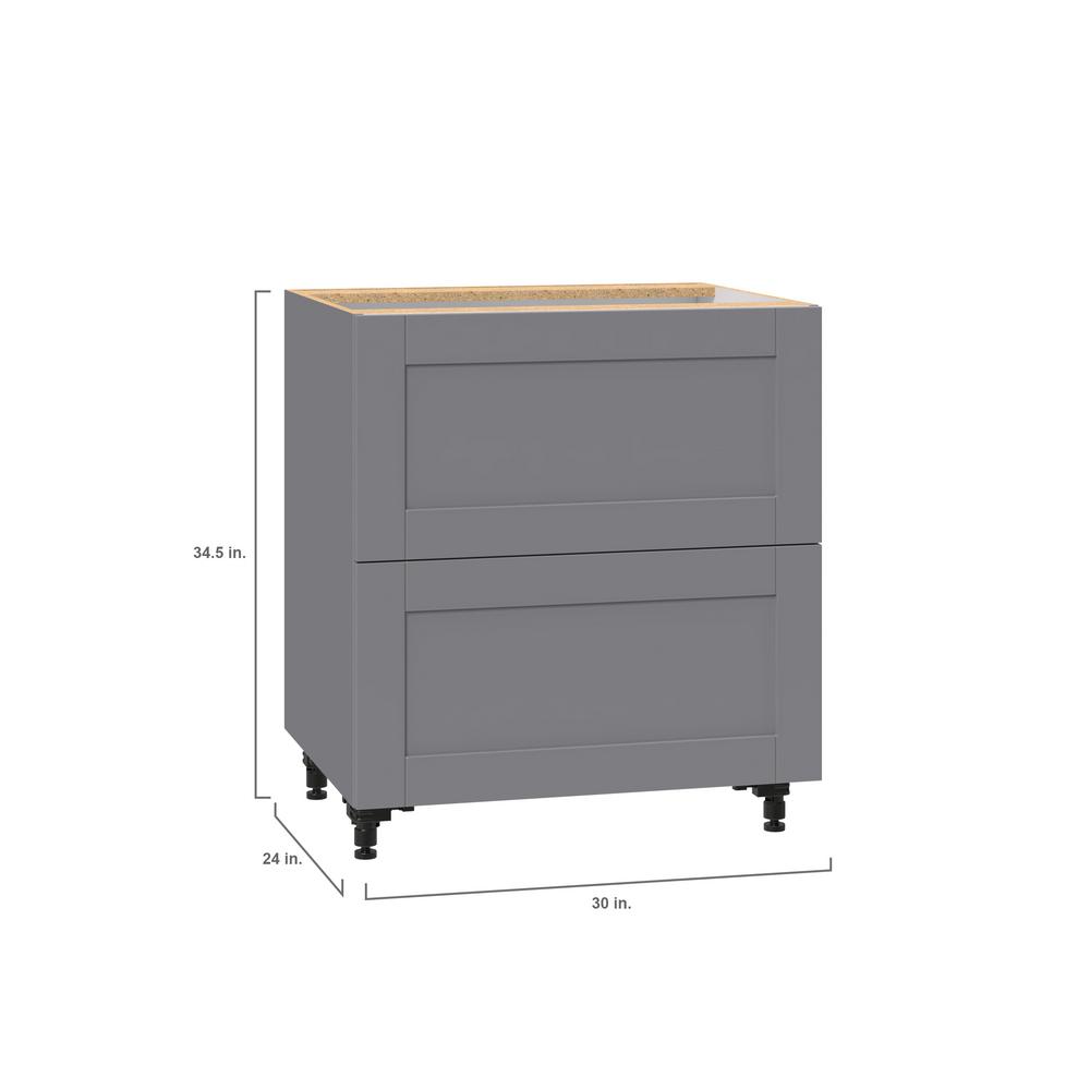 J Collection Shaker Assembled 30 In X 34 5 24 2 Drawer Base Cabinet With Metal Boxes Gray B2d30 Gs The Home Depot - 24 Kitchen Base Cabinet With Drawers J Collection Shaker Assembled 30 In X 34 5 24 2 Drawer Base Cabinet With Metal Boxes Gray B2d30 Gs The Home Depot - 24 Kitchen Base Cabinet With Drawers