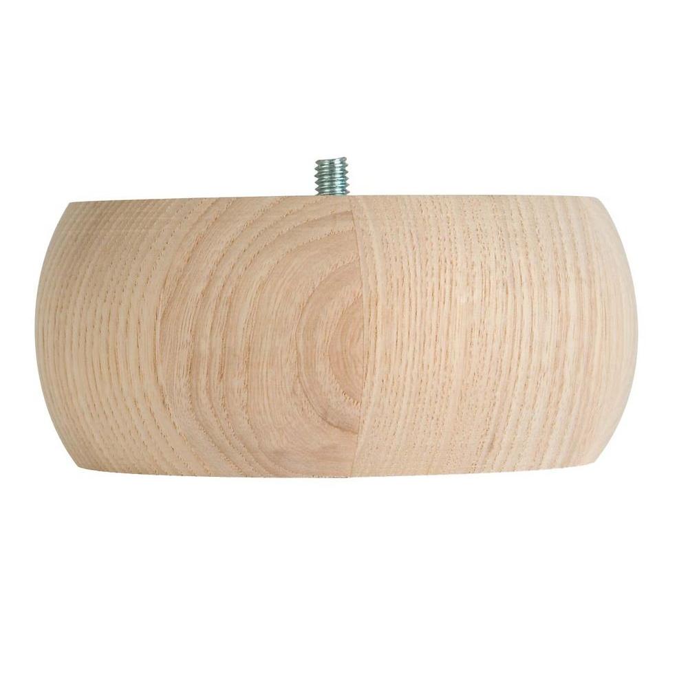 Furniture Parts Accessories Replacement The 5 In X 2 1 4 Pine Bun Foot