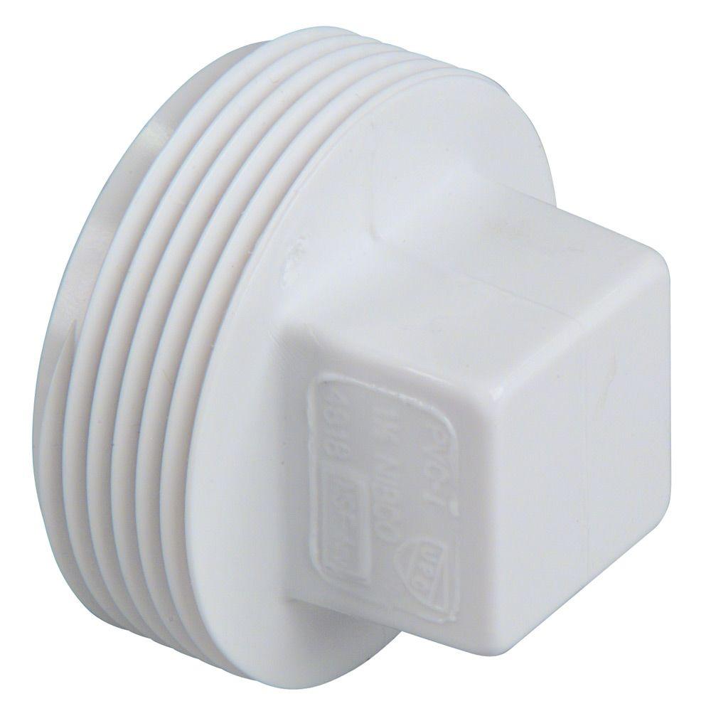 NIBCO 3 in. PVC DWV MIPT Cleanout Plug-C4818HD3 - The Home Depot