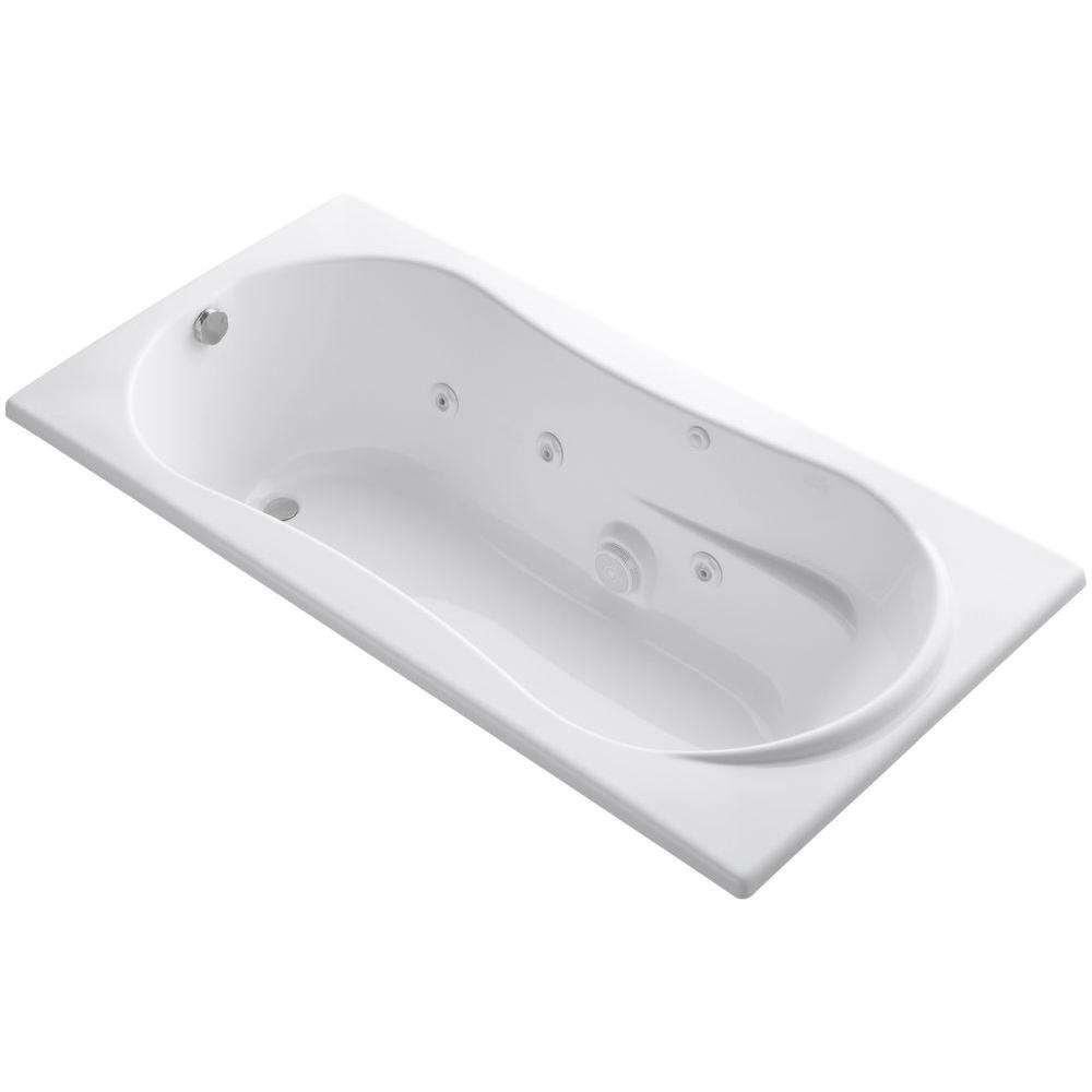 KOHLER 7236 6 ft. Whirlpool Tub with Reversible Drain in ...