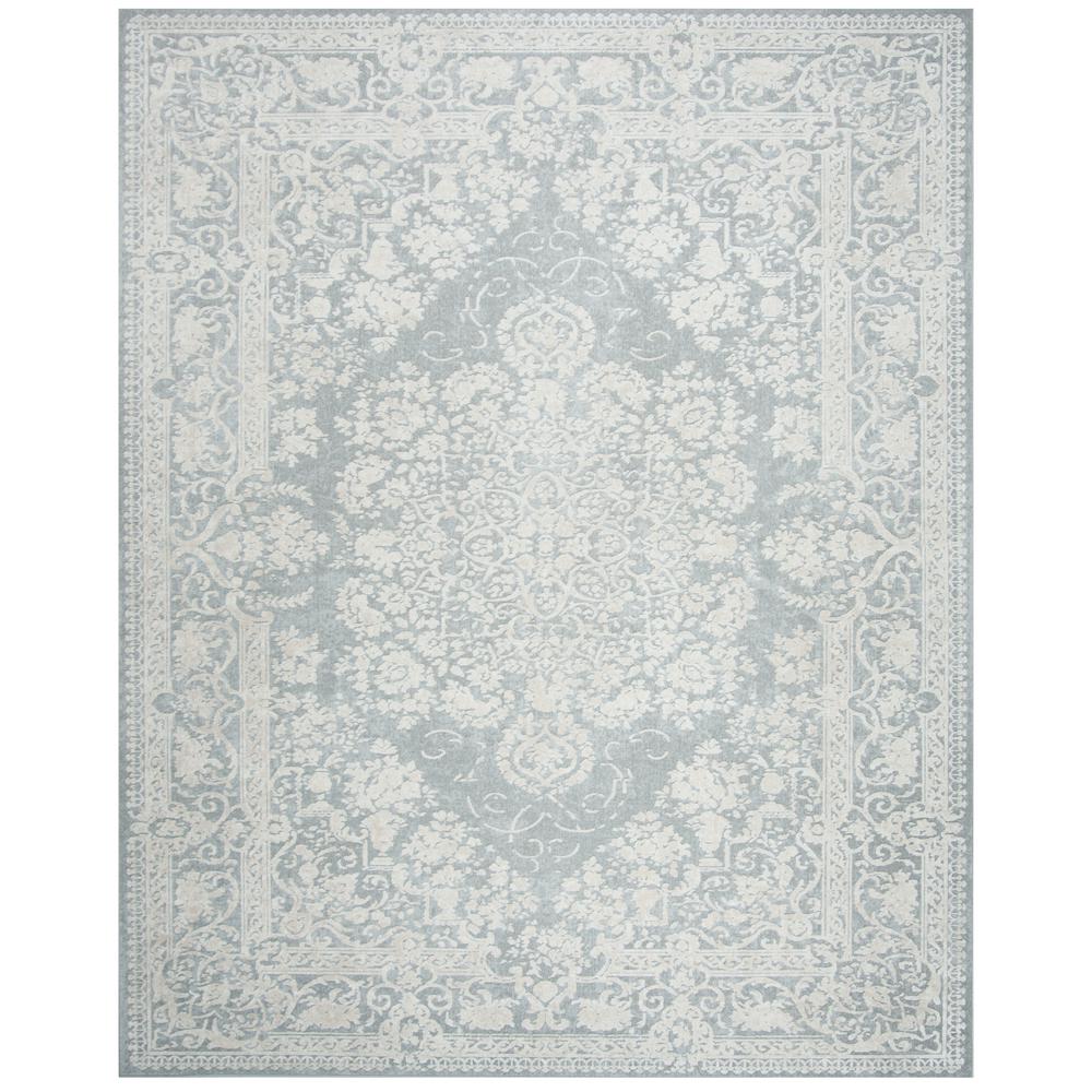 Safavieh Reflection Light Gray/Cream 6 ft. 7 in. x 6 ft. 7 in. Round