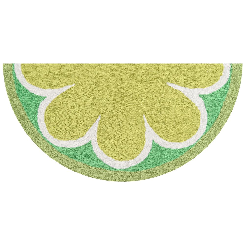 Novogratz Cucina Lime 1 Ft 6 In X 3 Half Circle Kitchen Mat Novogratz Cucina Lime 1 Ft 6 In X 3 Half Circle Kitchen