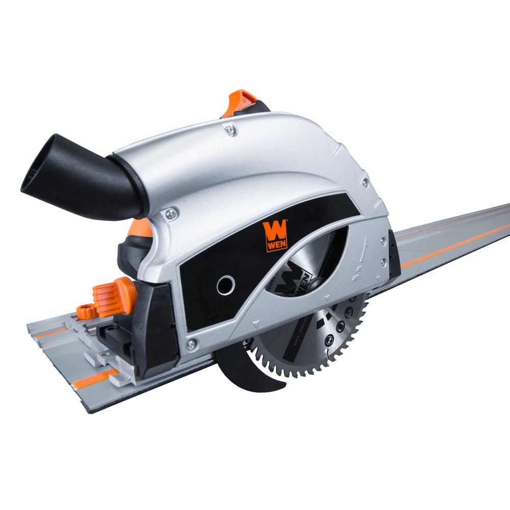 9 Amp Plunge Cut Circular Track Saw with Two 27.5 in. Tracks