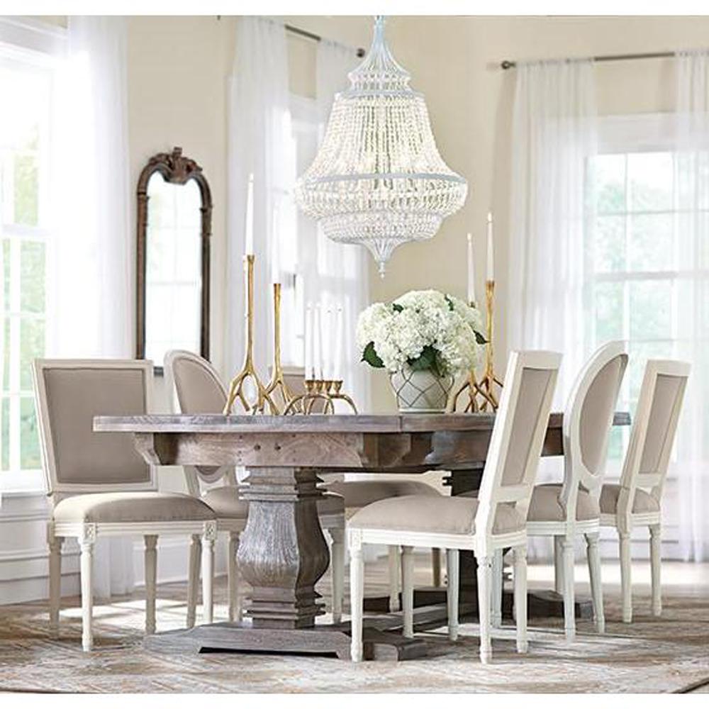 Home Decorators Collection Aldridge Antique Grey Extendable Dining within Dining Tables Home Depot