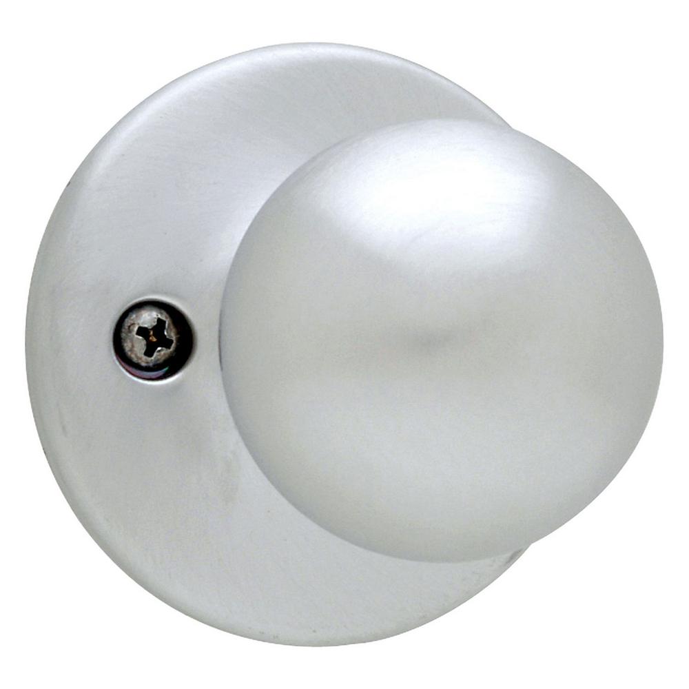 Kwikset Polo Satin Chrome Dummy Door Knob 488p26dv1 The Home Depot 9952