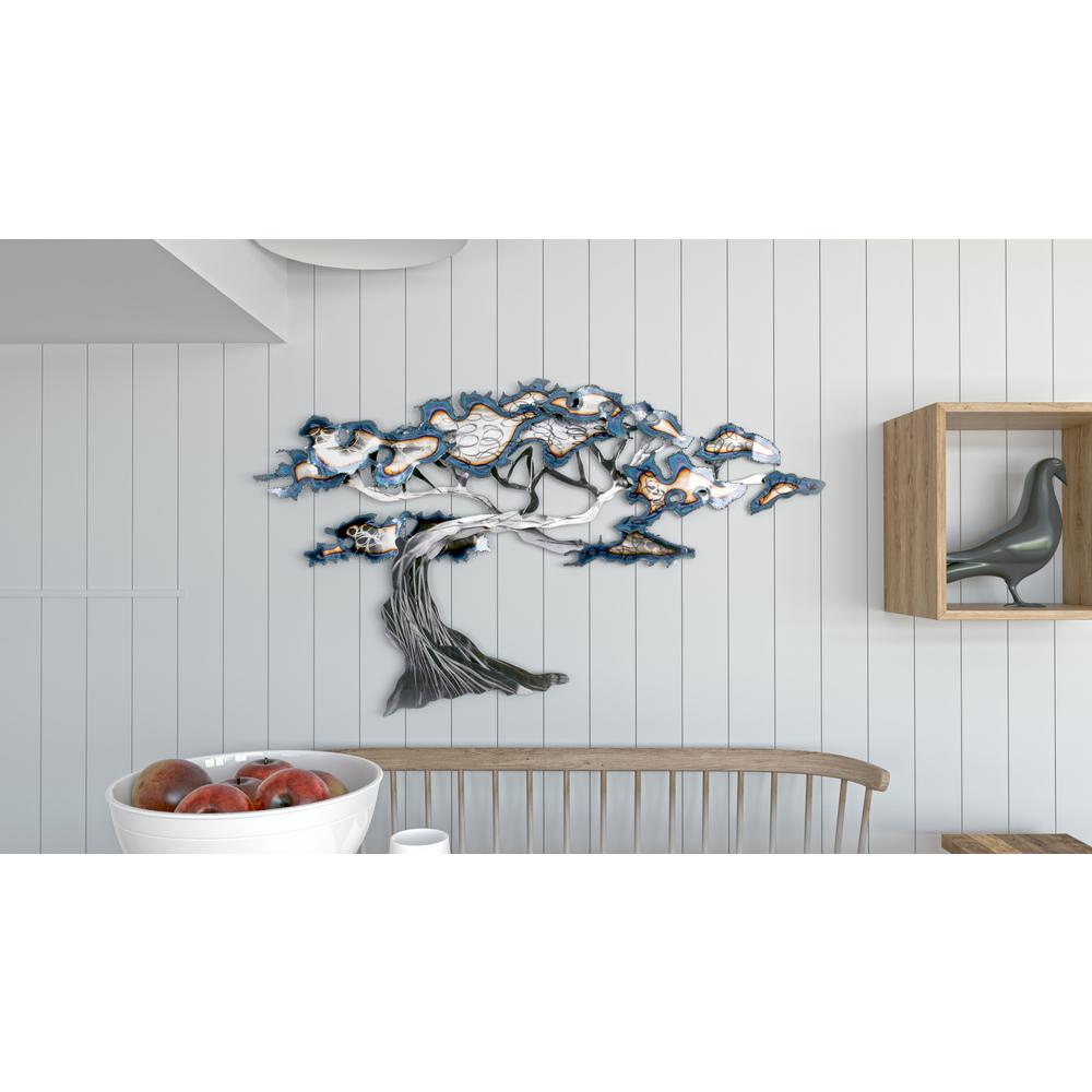 Silver Tree Metal Wall Art Silver Tree Metal Wall Art