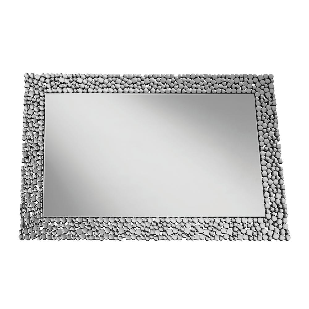 Mirrors Home Decor The Depot Jessebel Rectangular Silver Decorative Mirror