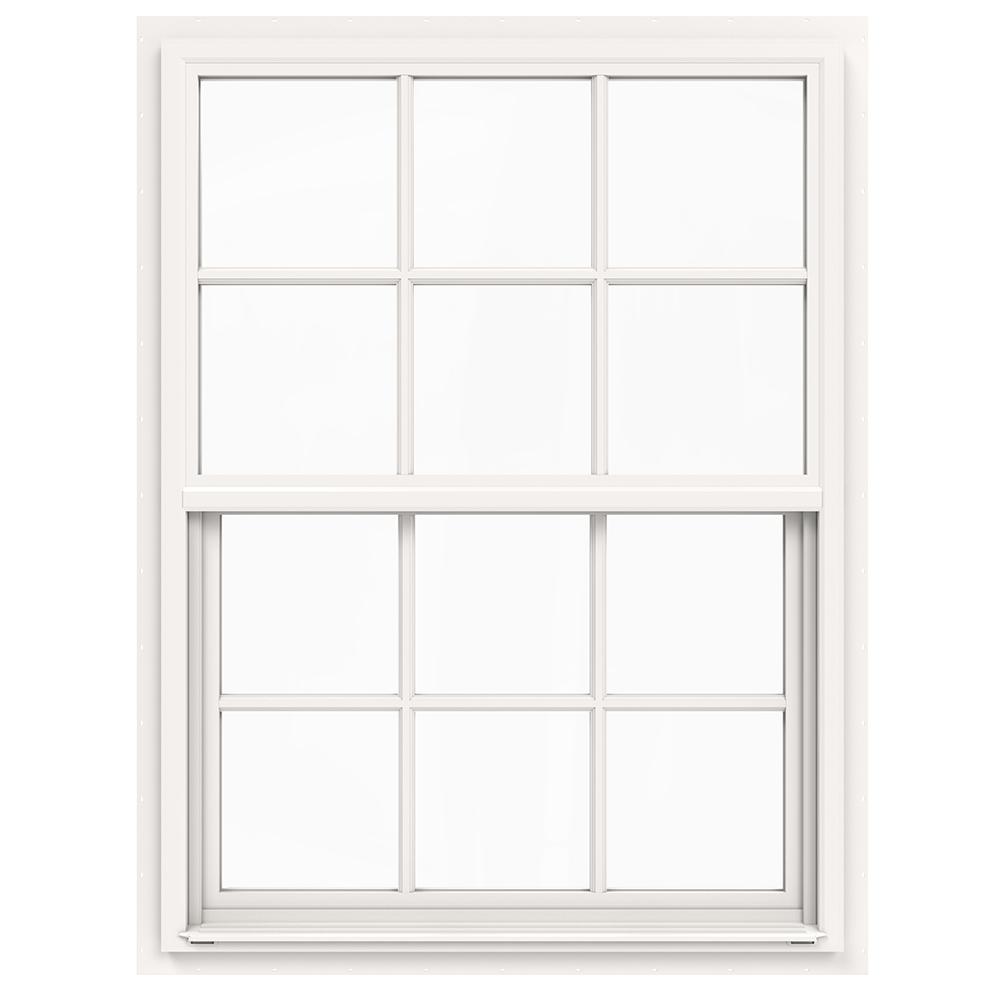 JELD-WEN 36 in. x 48 in. V-4500 Series White Single-Hung Vinyl Window