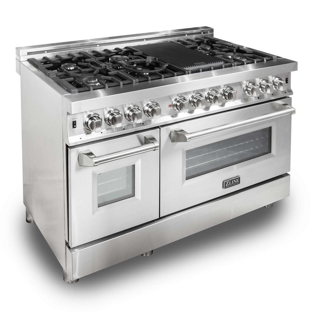 ZLINE Kitchen and Bath ZLINE 48 in. Stainless Steel 6.0 cu. ft. 7 Gas