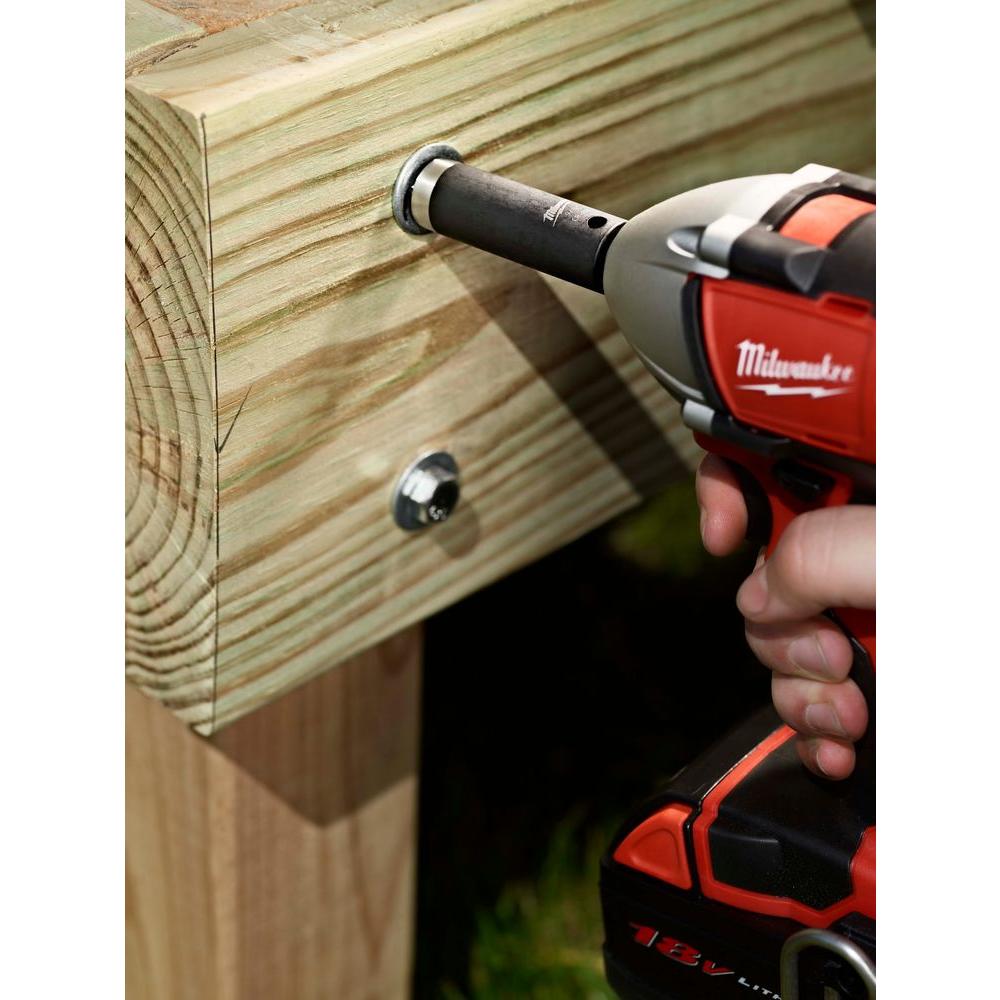 Milwaukee SHOCKWAVE Deep Well Impact Socket 3/8" Drive SAE Set Thin