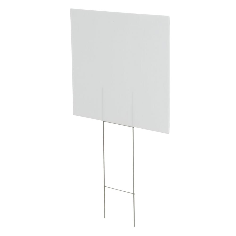 Everbilt 14 in. x 18 in. Corrugated Plastic Blank Sign31744 The Home