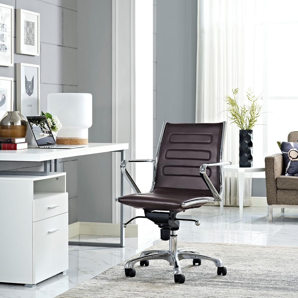 Modway Jive Mid Back Office Chair in GrayEEI273GRY The Home Depot