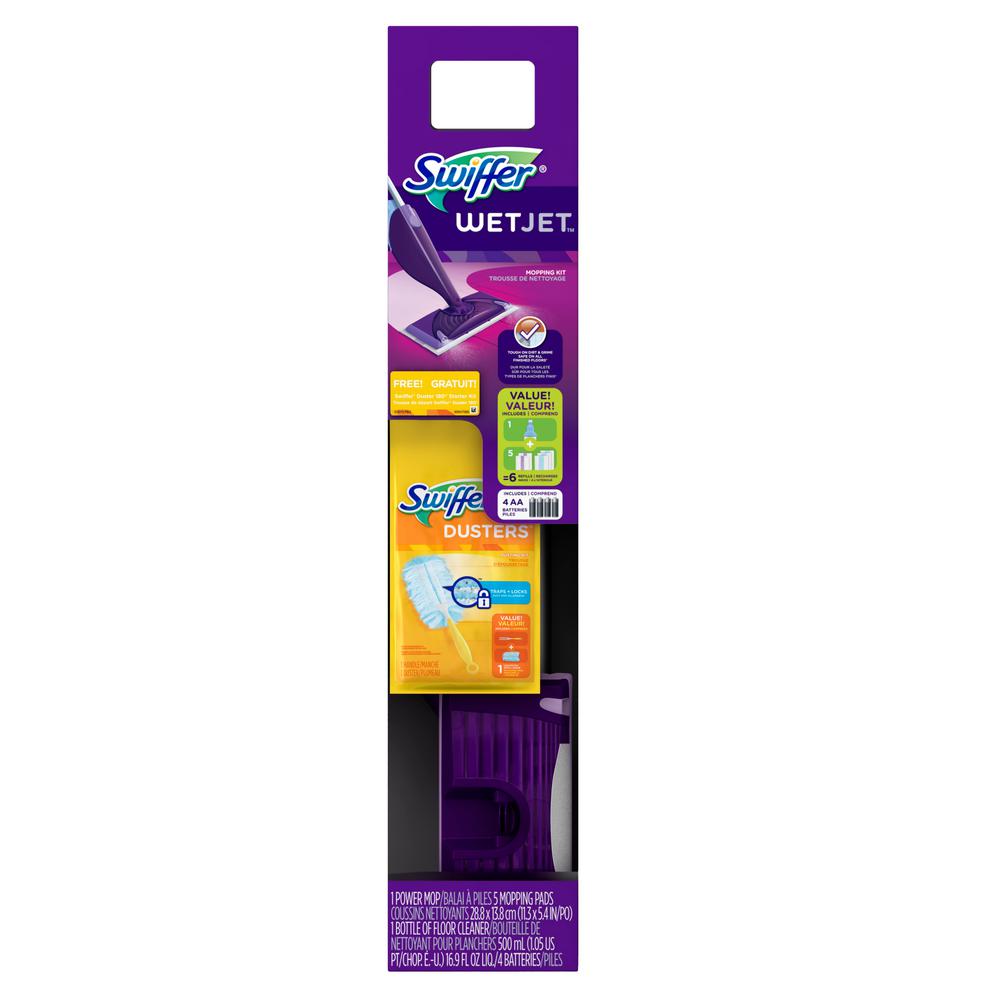 Swiffer Sweeper Wet Jet Starter Kit With Synthetic Dusters 360