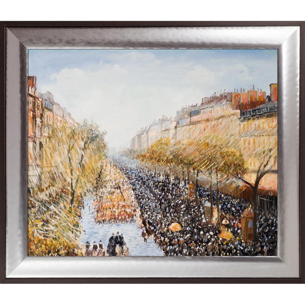 overstockArt Geo Horizon 23 by Lisa Carney Framed Hand Painted Oil Reproduction 2L83C1733524X24H-FR-530324X24