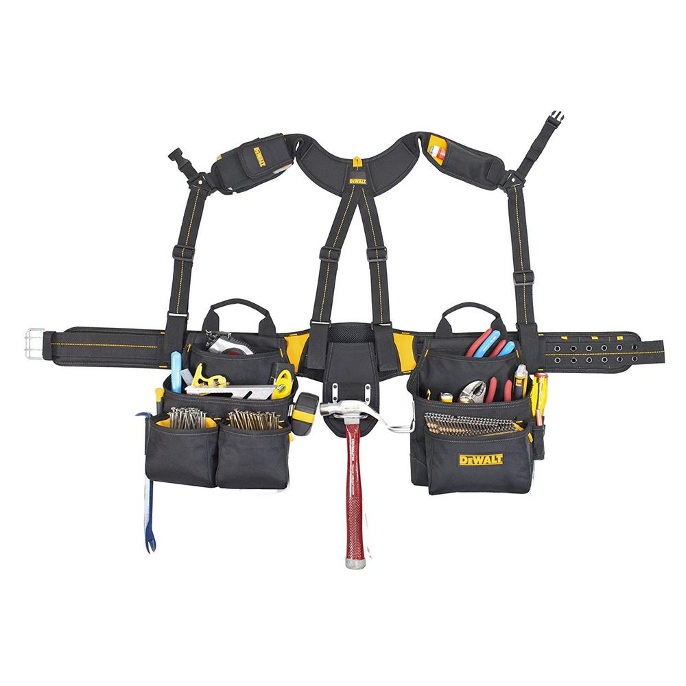 DEWALT 20Pocket Pro Framer's Combo Apron and YokeStyle SuspendersDG5617 The Home Depot