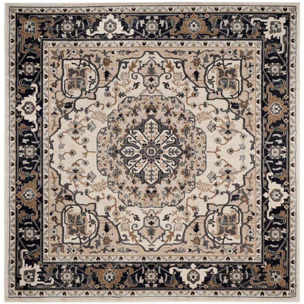 Safavieh Lyndhurst Cream Navy 7 Ft X Square Area Rug Safavieh Lyndhurst Cream Navy 7 Ft X Square Area Rug