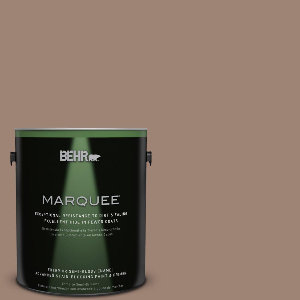 BEHR MARQUEE 5gal. 360D7 Brown Mustard SemiGloss Enamel Exterior Paint545305 The Home Depot