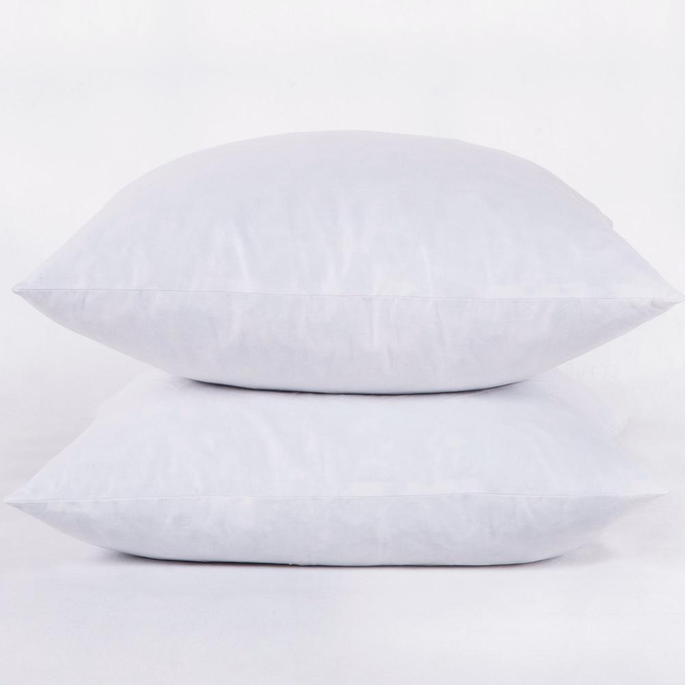 Danmitex Set of 2-16x16-Down Feather Throw Pillow Inserts-Cotton Fabric 