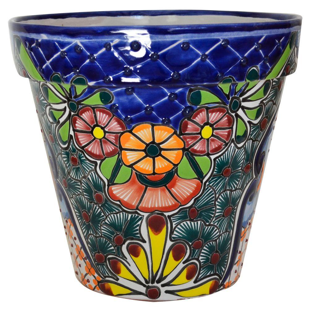 Ravenna Pottery Talavera 10 In Round Ceramic Vase B 3 Rtv200 B